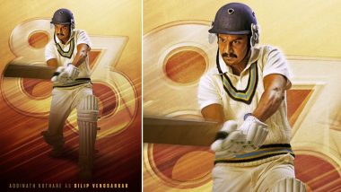 83 The Film: Ranveer Singh Introduces the Finest Gentleman Cricketer, Shares Adinath Kothare's Character Poster of 'Colonel' aka Dilip Vengsarkar