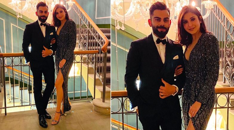 Virat Kohli and Anushka Sharma Look Super Hot in Tux and Slit Dress 