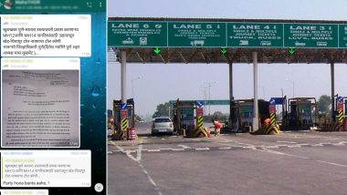 MH12, MH14 Vehicle Exempted From Paying Tax at Khed-Shivapur Toll Naka in Pune? Fact-Check Debunks Fake News