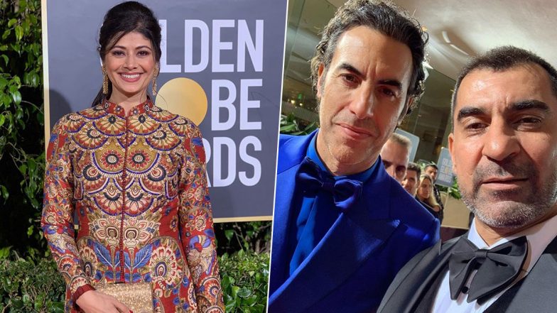 Pooja Batra and Nawab Shah Attended Golden Globes 2020 and We are Loving Their Pictures from the Red Carpet Looks to Posing With Sacha Baron Cohen at the After Party!&nbsp;