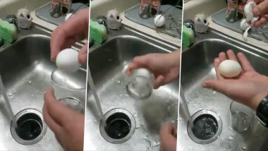 Viral Hack Video Shows How To Peel Boiled Egg Easily Within 10 Secs; Netizens Thank 'Twitter University of Science and Technology' For The Viral Trick