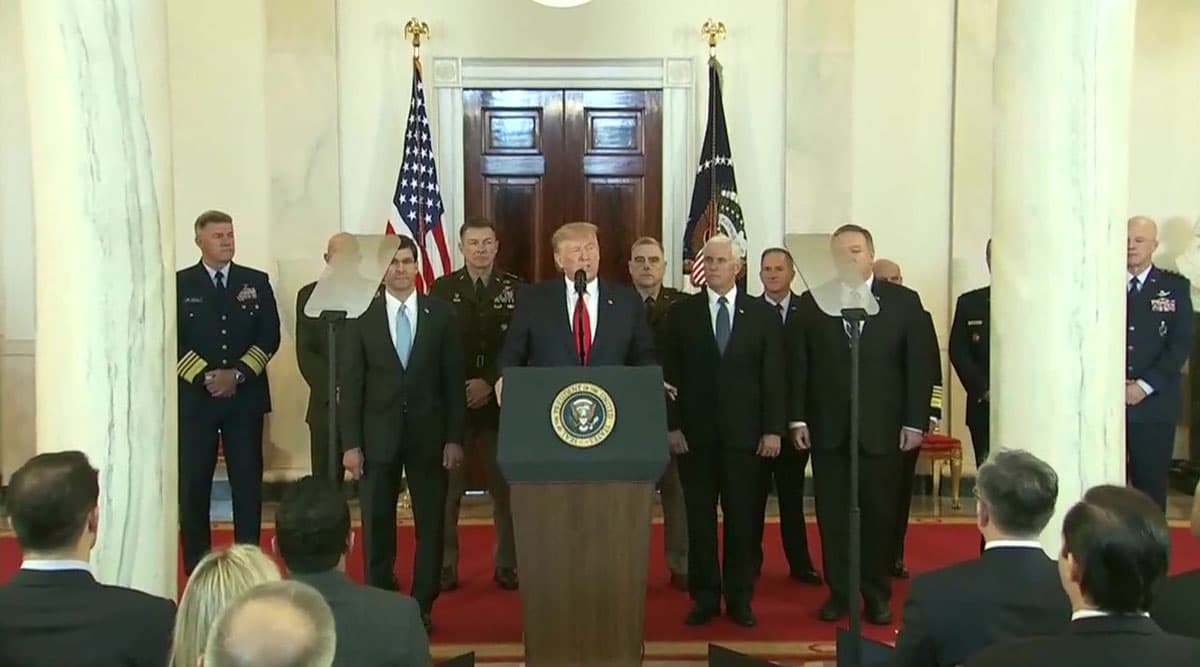Donald Trump Denies Iran's Claim of Killing 80 US Soldiers in Iraq in Missile Attack, Says Will Impose Tougher Sanctions on Iran, Not Worried About Oil Supply Donald Trump Denies Iran's Claim of Killing 80 US Soldiers in Iraq in Missile Attack, Says Will Impose Tougher Sanctions on Iran, Not Worried About Oil Supply