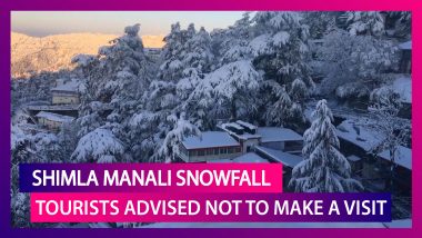 Shimla And Manali Receive Heavy Snowfall | Tourists Advised Not To Visit The Hill Stations