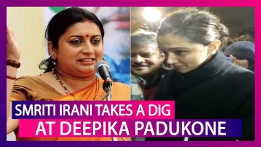 Smriti Irani Takes A Dig At Deepika Padukone | NSUI Workers Distribute Free Tickets Of Chhapaak