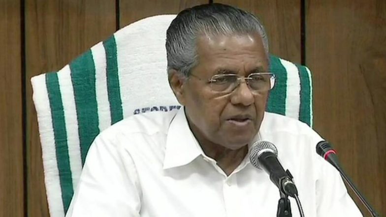 Pinarayi Vijayan Tests Positive For COVID-19; Kerala CM To Be Shifted to Kozhikode Medical College For Treatment