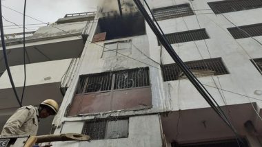 Delhi Fire: Massive Blaze Breaks Out at Shoe Manufacturing Factory at Lawrence Road, 26 Fire Tenders at Spot