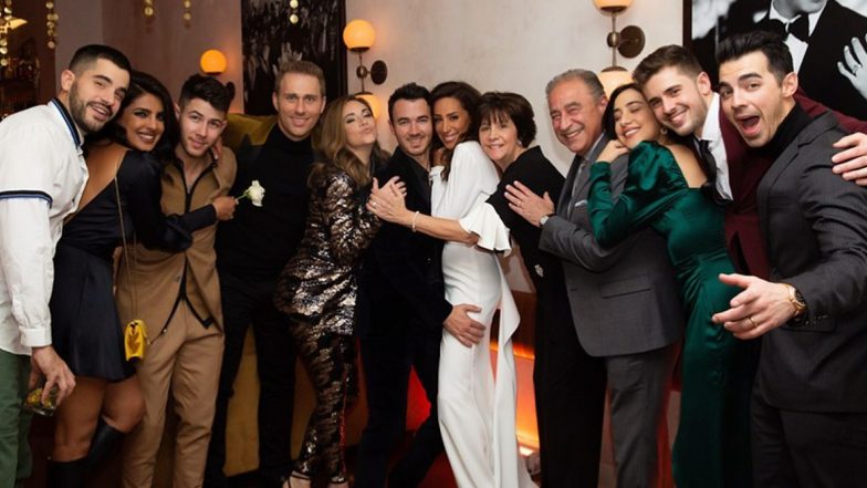 Priyanka Chopra and Nick Jonas are all Smiles as they Celebrate Kevin and Danielle Jonas' 10th Wedding Anniversary - View Pic