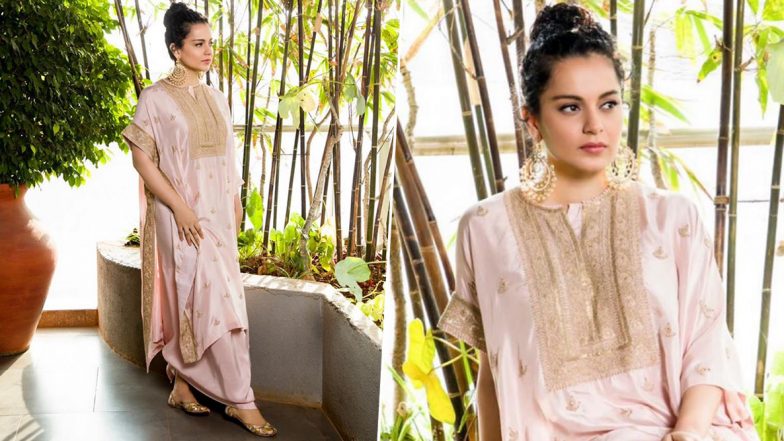 Yo or Hell No? Kangana Ranaut in Anamika Khanna for Panga Promotions