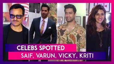 Saif Ali Khan, Varun Dhawan, Vicky Kaushal, Kriti Sanon & Others Seen In The City | Celebs Spotted