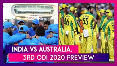 IND Vs AUS, 3rd ODI 2020 Preview: India, Australia Battle for Series Win