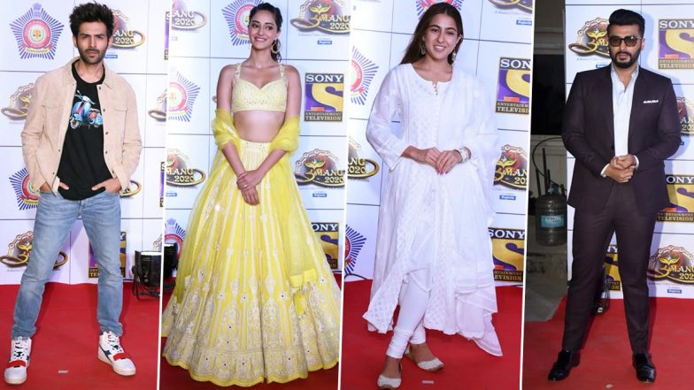 Umang 2020: Sara Ali Khan, Kartik Aaryan, Ananya Panday and Others Gather to Celebrate Mumbai Police - View Pics