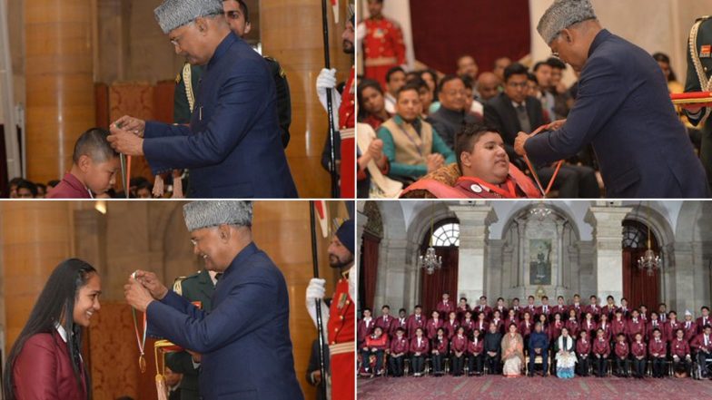 Pradhan Mantri Rashtriya Bal Puraskar 2020: President Ram Nath Kovind Confers Award to 49 Students at Rashtrapati Bhawan
