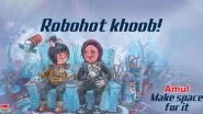 Amul Topical Ad Featuring Vyommitra, ISRO's Half-Humanoid With 'Utterly-Butterly' Girl is Going Viral