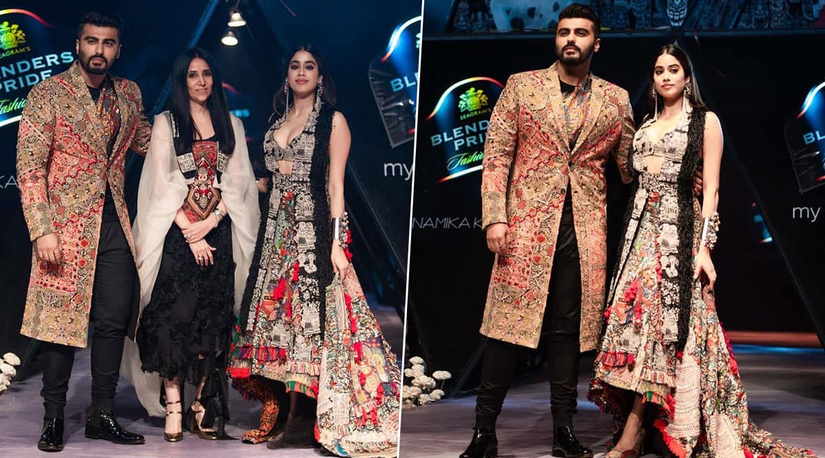 Janhvi Kapoor and Arjun Kapoor turn Muse for Anamika Khanna's New Collection at Blenders Pride Fashion Tour in Kolkata (View Pics) Janhvi Kapoor and Arjun Kapoor turn Muse for Anamika Khanna's New Collection at Blenders Pride Fashion Tour in Kolkata (View Pics)