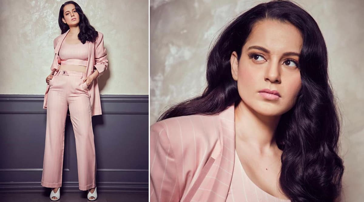 Kangana Ranaut's pantsuit has us convinced to go with the serene hues of  baby pink this season