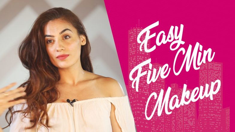 Quick And Easy Makeup Tutorial |  Drab To Fab In 5 Minutes