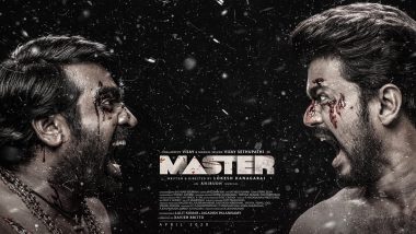 Master Third Look: Thalapathy Vijay Takes on Vijay Sethupathi in this 'Bloody' Good Poster