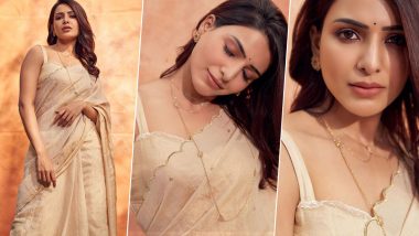Samantha Akkineni Looks Mystical in her Traditional Six Yards for Jaanu Promotions - View Pics
