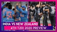 IND vs NZ, 4th T20I 2020 Preview: New Zealand Look for Consolation Win, India Eyes Domination