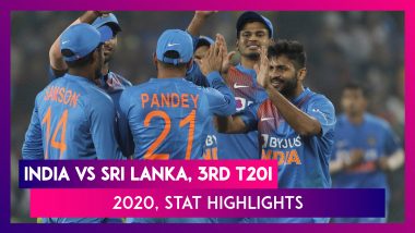 IND vs SL Stat Highlights, 3rd T20I 2020 Clinical India Beat Sri Lanka to Win Series 2-0