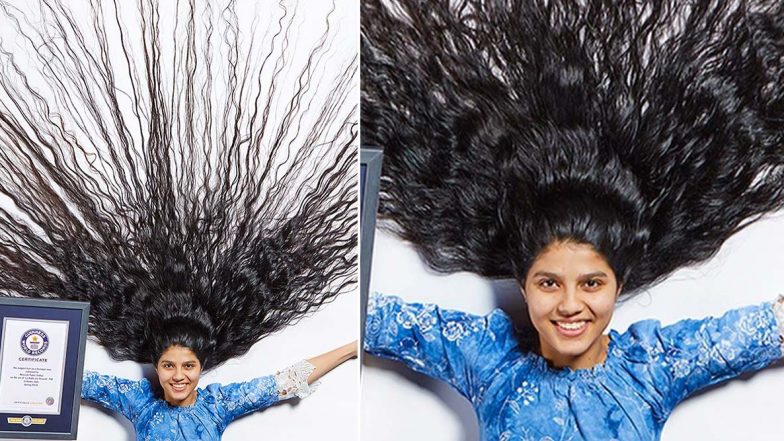 Nilanshi Patel Has World's Longest Hair!  Gujarat’s Real-Life Rapunzel Breaks Guinness World Records With 190 cm-Long Locks