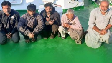 Gujarat Police ATS and Indian Coast Guard Nab 5 Pakistan Nationals With Heroin Worth Rs 175 Crore at Kutch Coast