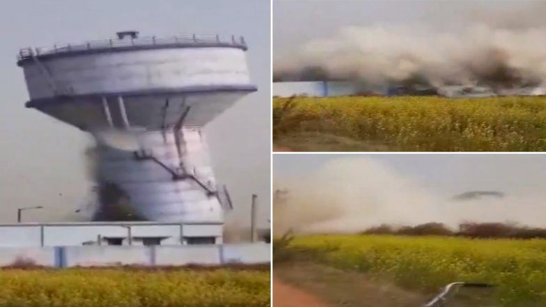West Bengal: Overhead Water Tank, That Provided Water to 15 Villages, Collapses in Bankura; Watch Video