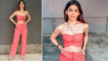 Be a High Flying Fashionista Like Alaya Furniturewala in This Rosy Pink Co-Ord Set!