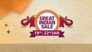 Amazon Great Indian Sale 2020 Starts From January 19; Exciting Deals & Massive Discounts on Smartphones, Electronics, TVs & Fashion
