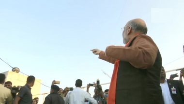 Amit Shah Attends Uttarayan Event in Ahmedabad, Flies Kite; Watch Video