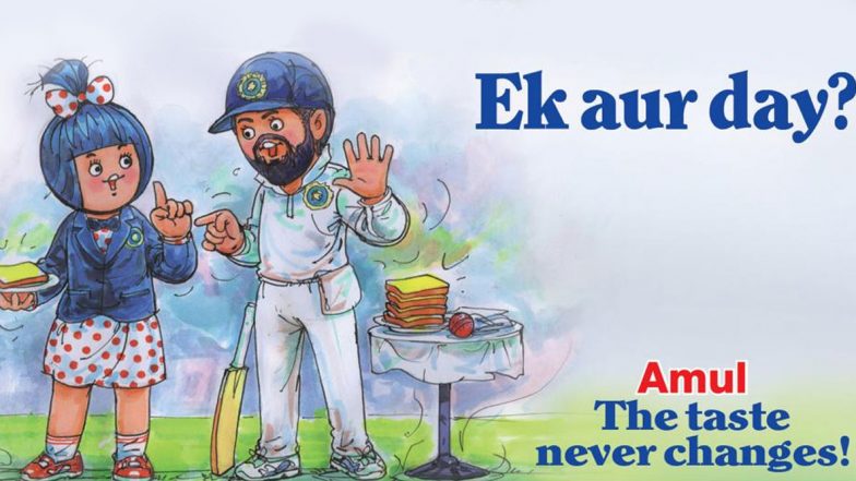 Amul Topical Ad on ICC's Proposal Of Four-Day Test Matches Replacing Traditional Five Day Is So On Point (View Pic)