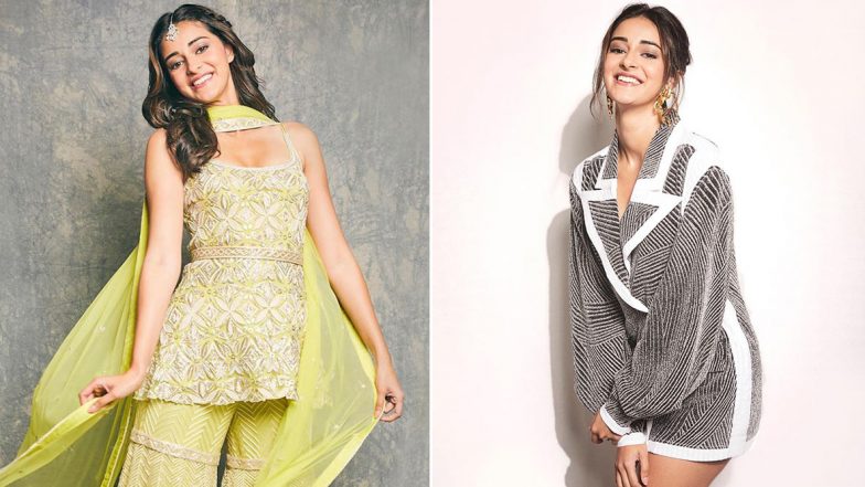 Ananya Panday Goes From Chic in Stripes to Ethereal in Ethnic in the Blink of an Eye!