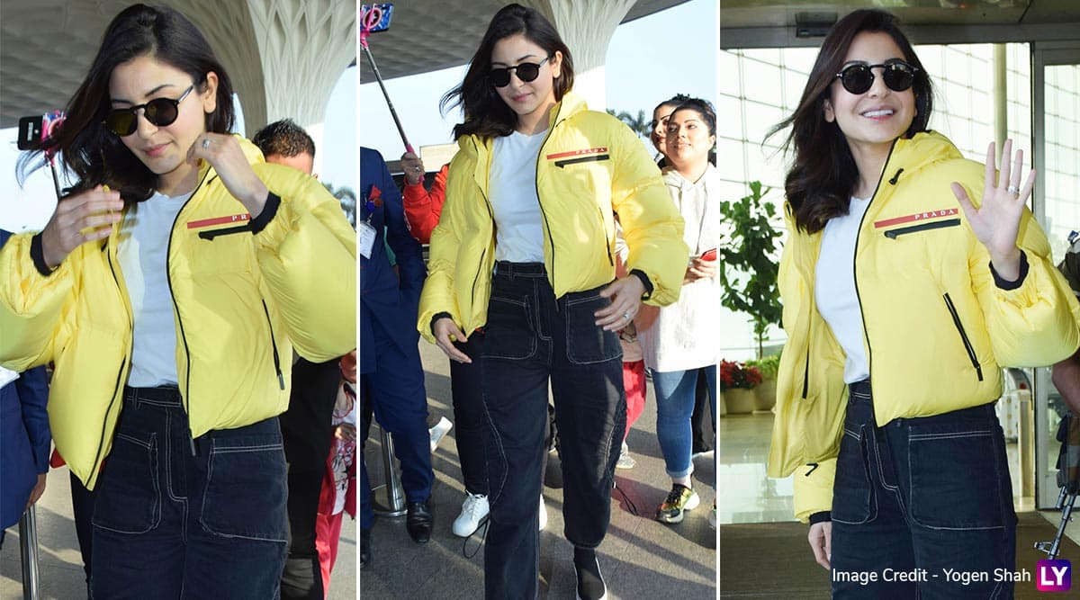 Anushka Sharma Looks Chic with Her Biker Jacket Worth Rs. 6K from H&M and  Prada Bag Worth Rs. 1Lakh