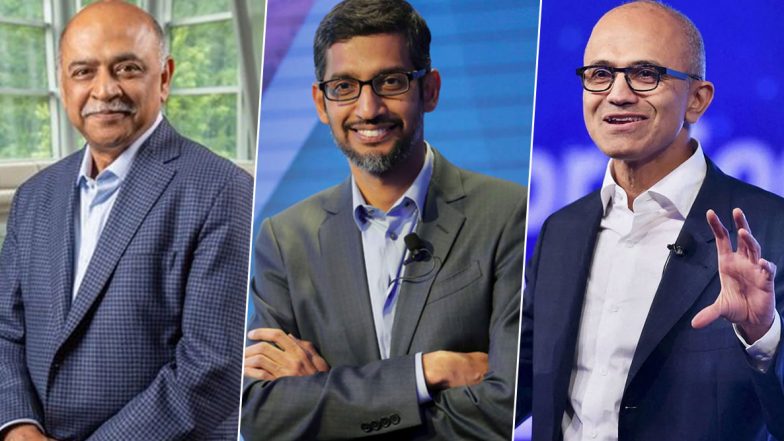 Arvind Krishna Named New IBM CEO; From Google's Sundar Pichai to Microsoft's Satya Nadella, List of Indian-Origin CEOs Leading Global Organisations