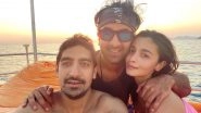 &lsquo;Good Girl&rsquo; Alia Bhatt Poses for a Perfect New Year Selfie with &lsquo;Best Boys&rsquo;, Ranbir Kapoor and Ayan Mukerji