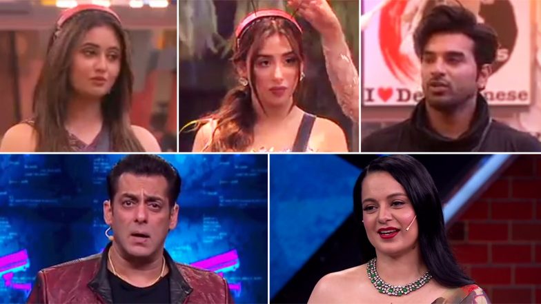 Bigg Boss 13 Weekend Ka Vaar Highlights: Salman Khan Slams Paras Chhabra and Supports Rashami Desai, Kangana Ranaut Takes Panga With the Host As Well as the Housemates, Shefali Bagga Evicted and More!