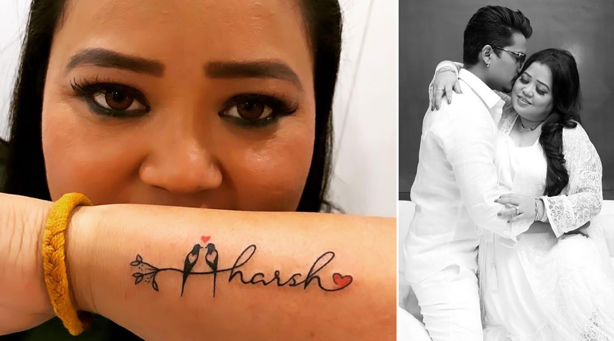Haarsh Limbachiyaa gets Bharti Singhs name inked on his chest on her  birthday