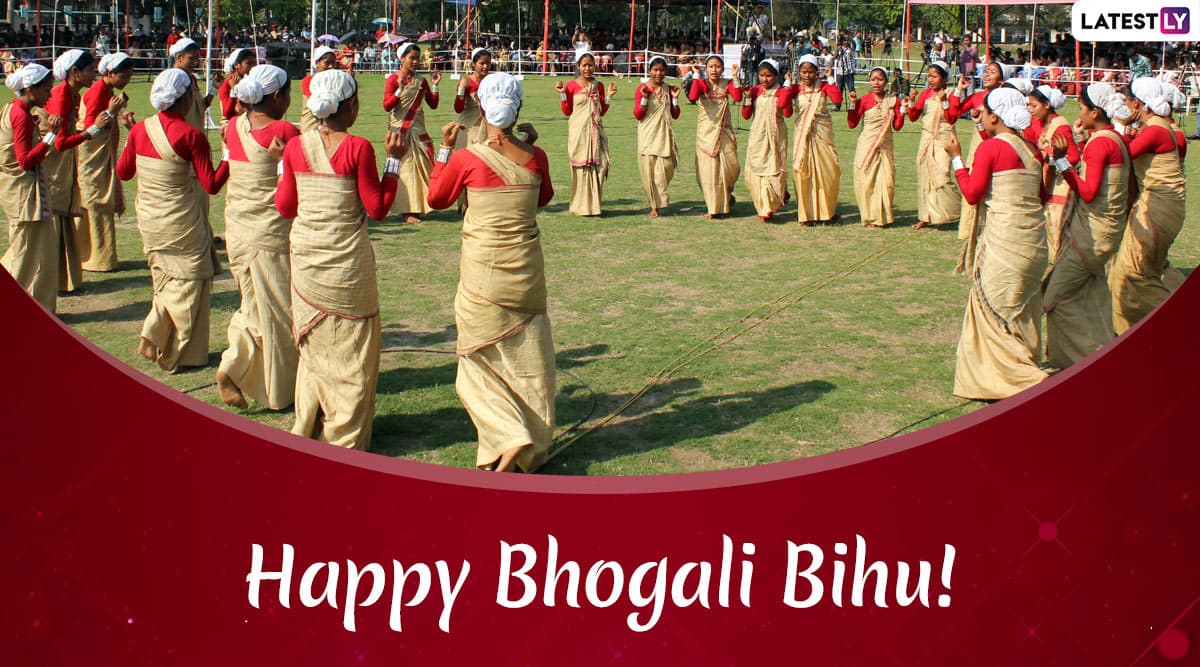 Magh Bihu 2020 Messages and Bhogali Bihu Greetings: WhatsApp Stickers, GIF Images, Quotes And SMS to Wish on Assam's Harvest Festival Magh Bihu 2020 Messages and Bhogali Bihu Greetings: WhatsApp Stickers, GIF Images, Quotes And SMS to Wish on Assam's Harvest Festival