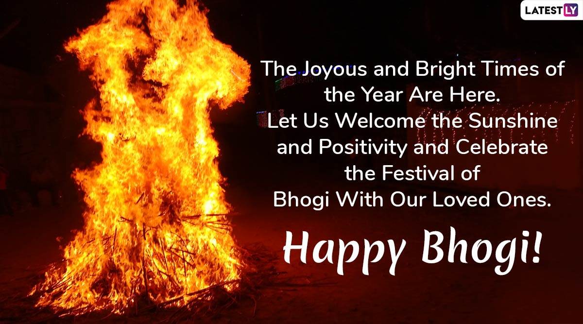 Bhogi 2020 Wishes: WhatsApp Stickers, Facebook Greetings, GIF ...