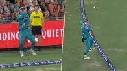 BBL 2019&ndash;20: Matthew Renshaw&rsquo;s Stunning Effort in Hobart Hurricanes vs Brisbane Heat Game Creates a Flutter (Watch Video)