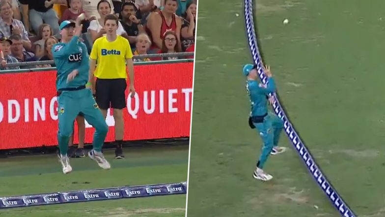 BBL 2019–20: Matthew Renshaw’s Stunning Effort in Hobart Hurricanes vs Brisbane Heat Game Creates a Flutter (Watch Video)