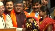 Ravi Shankar Prasad Meets Pakistani Refugee Woman and Her Daughter Named 'Nagrikta' During BJP's CAA Awareness Campaign