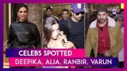 Deepika Padukone, Alia Bhatt, Ranbir Kapoor, Varun Dhawan & Others Seen In The City | Celebs Spotted