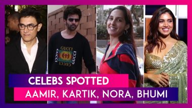 Aamir Khan, Kartik Aaryan, Nora Fatehi, Bhumi Pednekar & Others Seen In The City | Celebs Spotted