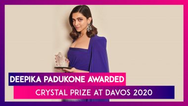 Deepika Padukone Recipient Of The 26th Crystal Award, Speaks About Fighting Depression At Davos 2020