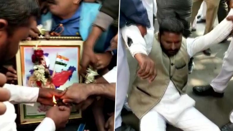 West Bengal: BJP Workers Clash With Police in Howrah on Being Stopped From Performing 'Bharat Mata Ki Puja' on Republic Day 2020