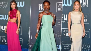 Critics' Choice Awards 2020: Zendaya, Billy Porter, Jennifer Lopez and Other Hollywood Stars Make Fashionable Entries on The Red Carpet (View Pics)
