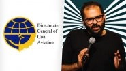 Kunal Kamra-Arnab Goswami Row: DGCA Says No Rules Violated by Airlines in Banning Stand-Up Comedian From Flying