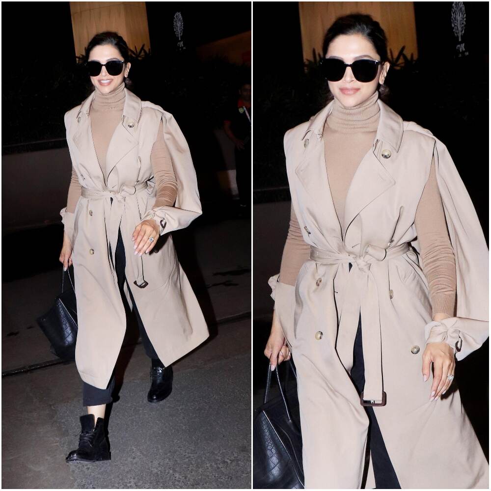 Deepika Padukone brutally trolled for wearing camouflage trench coat in  mumbai weather