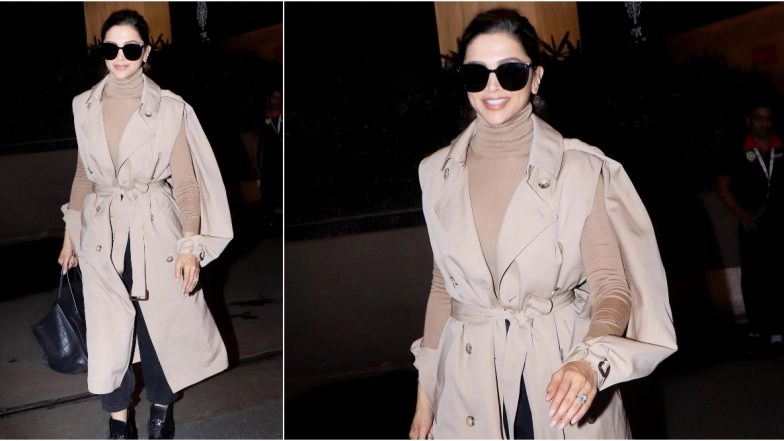 Deepika Padukone Slays in a Beige Trenchcoat At Her Recent Airport Outing and We Are Loving Her Diva Vibes (See Pics)